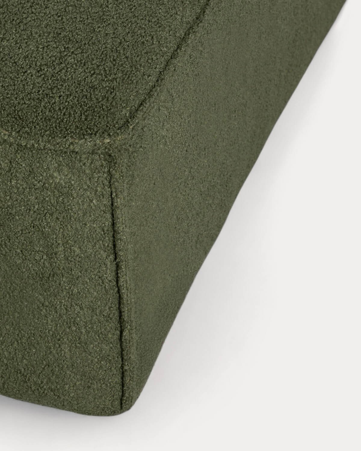 Sofá Modular de 5 piezas y Puff de Tela Bouclé Kilhe, imagen de galería 5