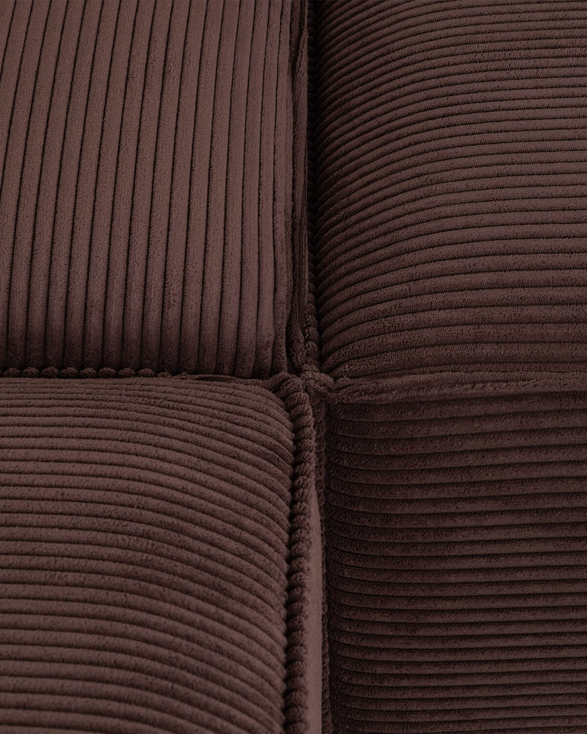 Sofá Modular de 5 piezas con Puff de Pana Gruesa Kilhe, imagen de galería 7