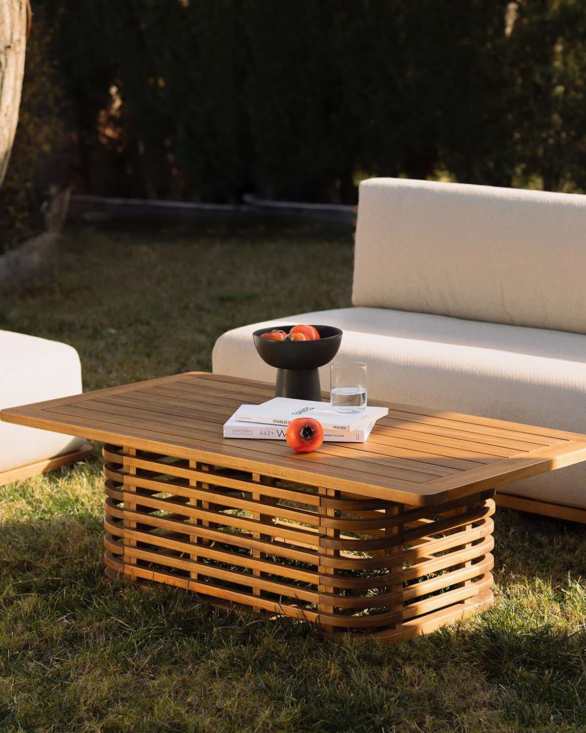 Mesa de Centro de Exterior de Madera de Acacia (120x65 cm) Hazan , imagen de galer&iacute;a 2