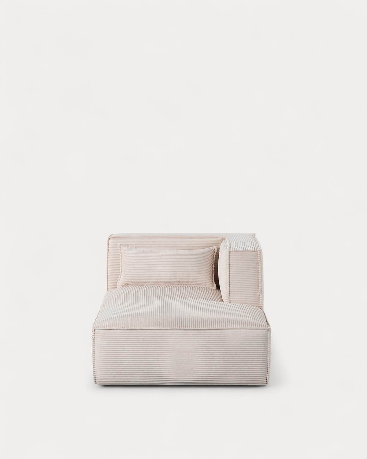 Módulo Chaise longue Derecho para Sofá de Pana Gruesa Kilhe, imagen de galería 2