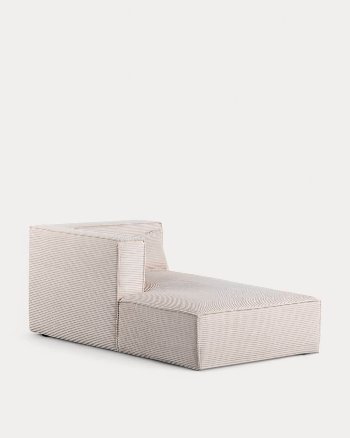 Módulo Chaise longue Izquierdo para Sofá de Pana Gruesa Kilhe, imagen de galería 1