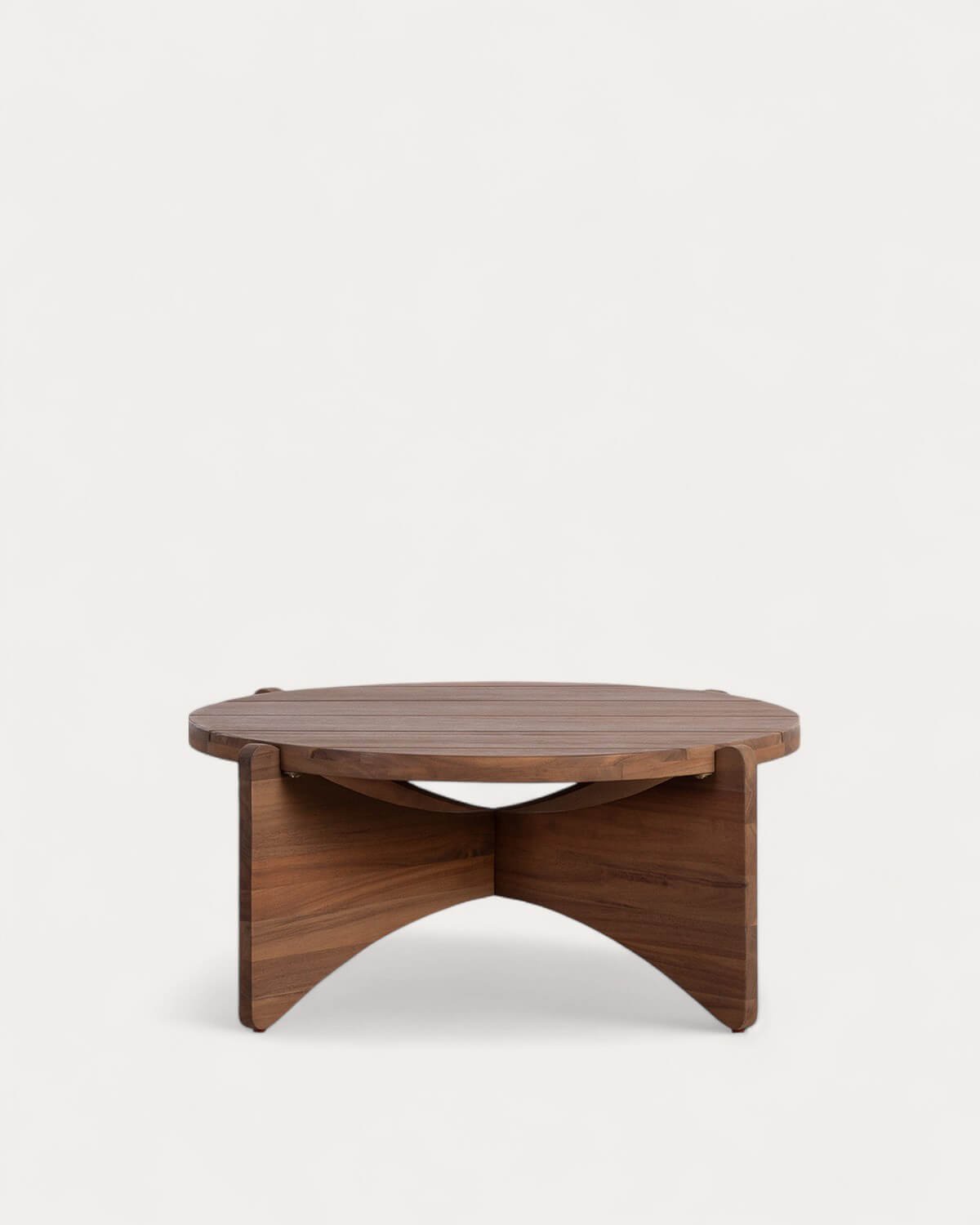 Mesa de Centro Redonda de Madera de Acacia (Ø80 cm) Lorent, imagen de galería 1
