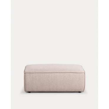 Módulo Puff para Sofá de Tela Kilhe Tela -Beige Seashell - The Masie