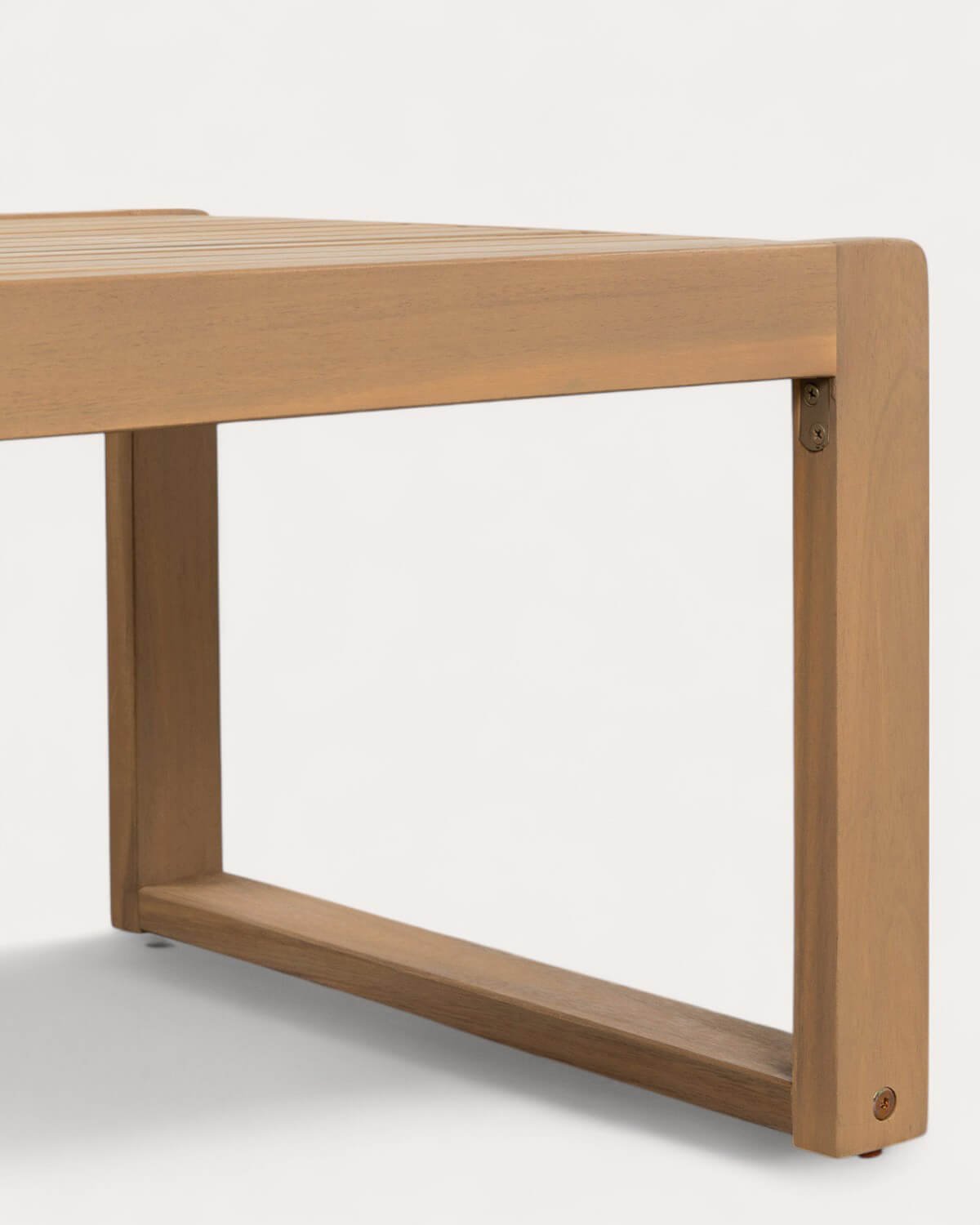 Mesa de Centro de Madera de Acacia y Cuerda (100x50 cm) Mirle , imagen de galería 7