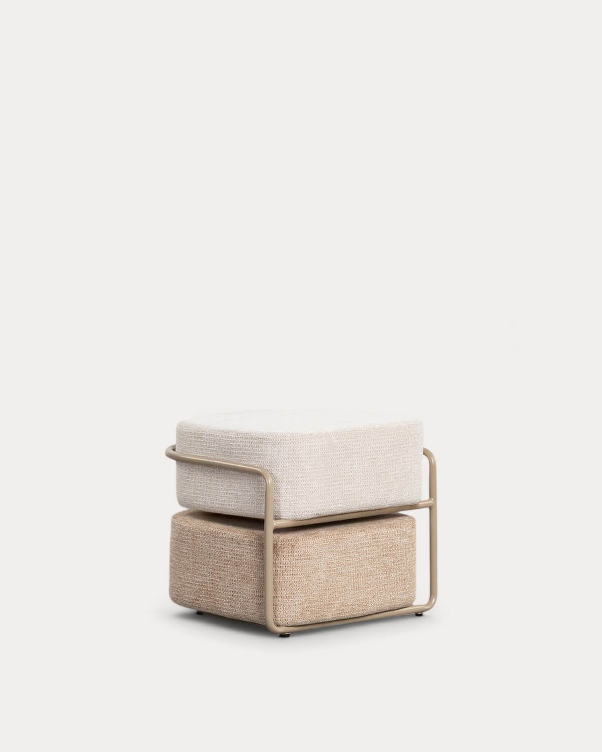 Puff Rectangular con Cojin Desmontable de Tela Elin Soft, imagen de galería 1