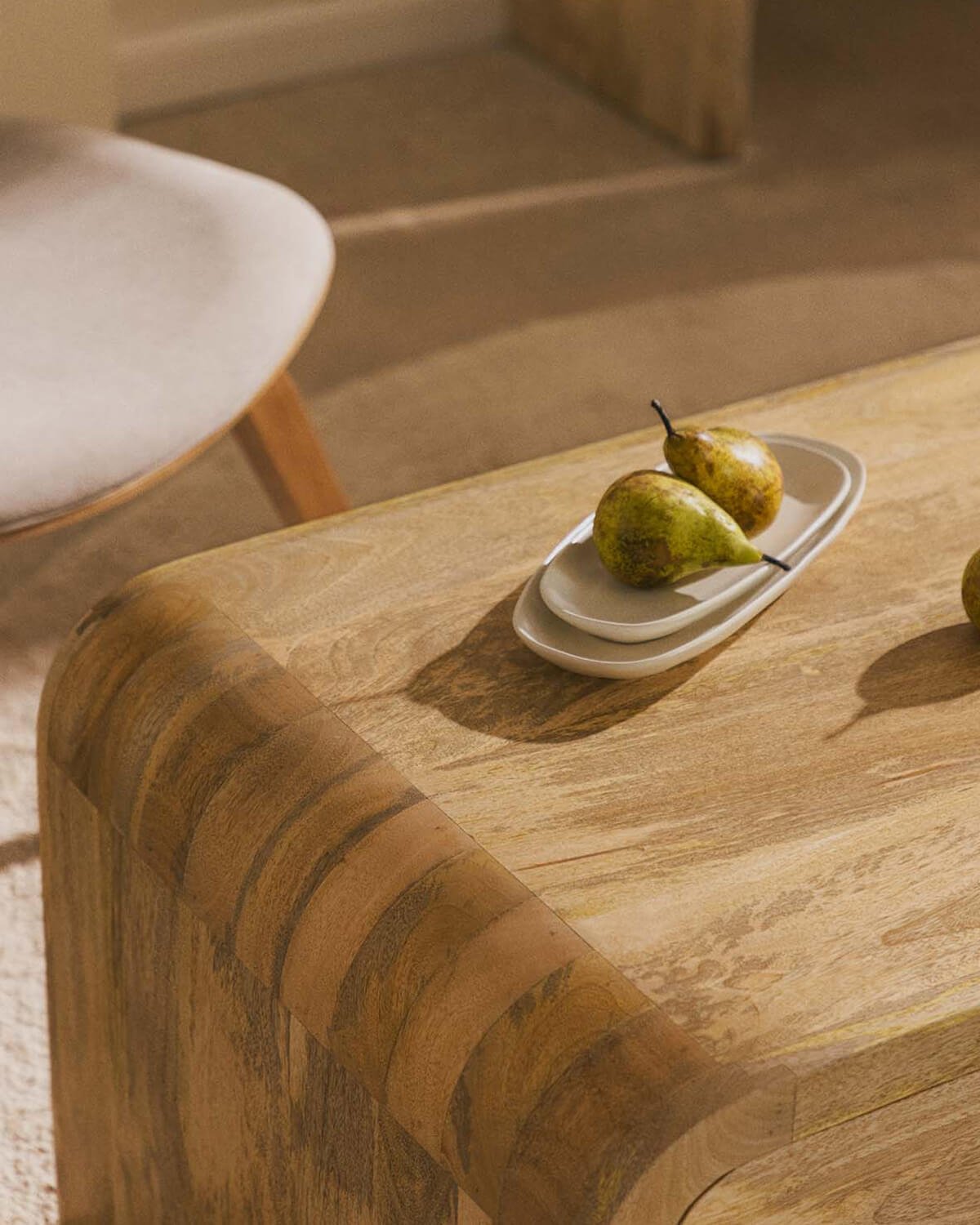 Mesa de Centro con 2 Cajones de Madera de Mango (120x60 cm) Vanile, imagen de galería 3