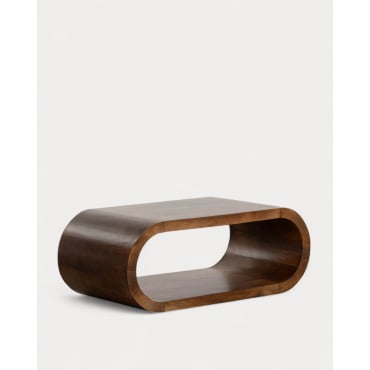 Mesa de Centro de Madera de Mango (122x58 cm) Adgar Madera de Mango Medio - The Masie