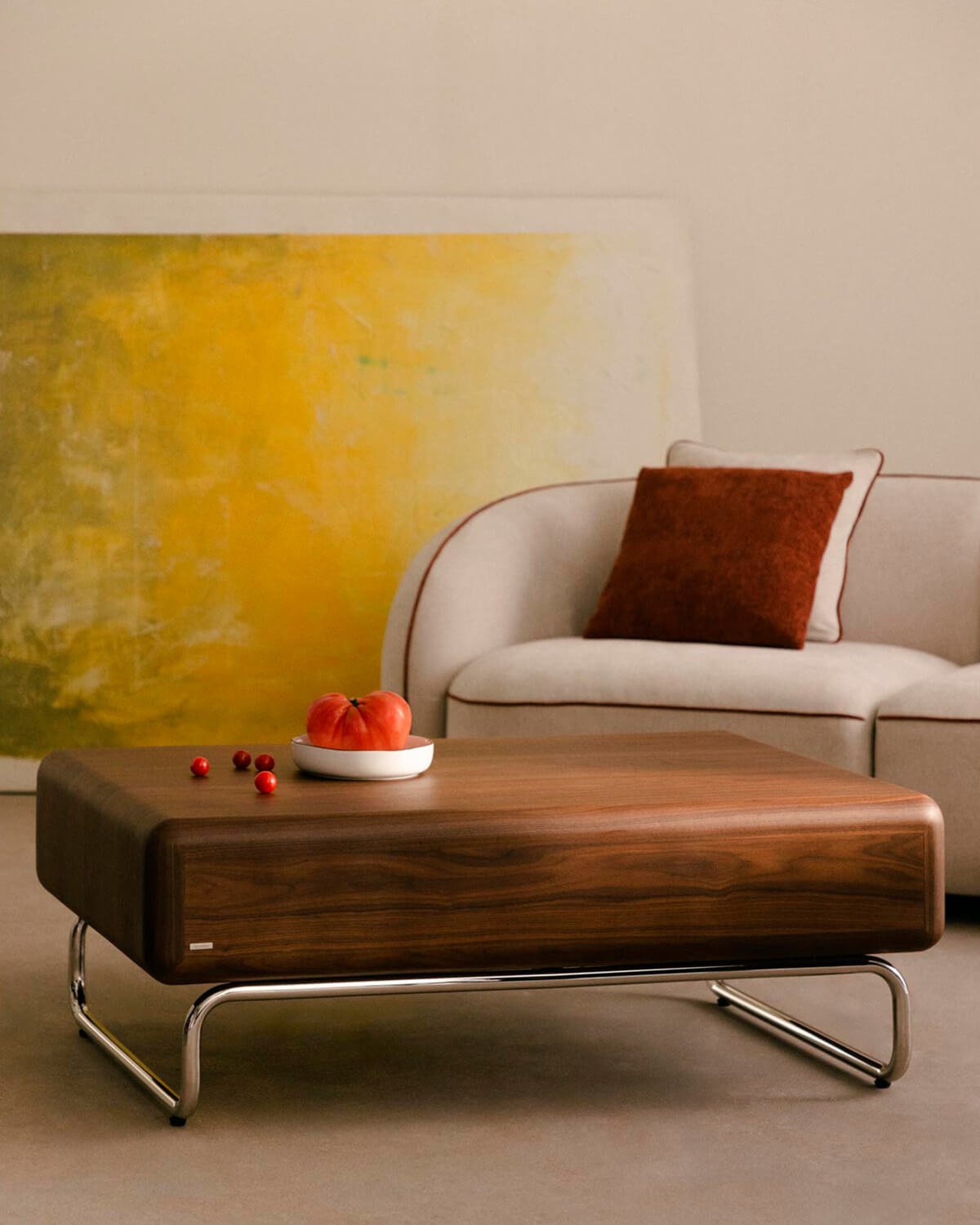 Mesa de Centro Rectangular de Madera y Metal (110x70 cm) Candela , imagen de galería 2
