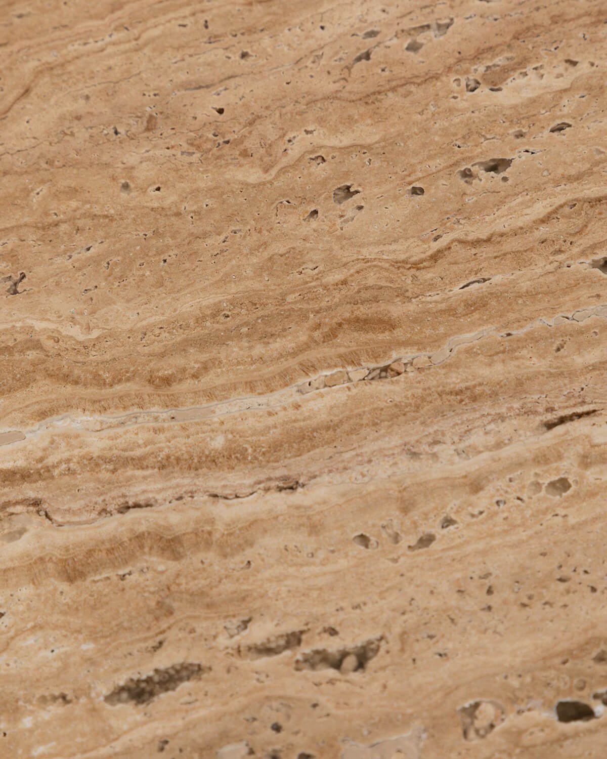 Mesa de Centro Redonda con Tablero de Mármol Travertino (Ø85 cm) Ethel, imagen de galería 6