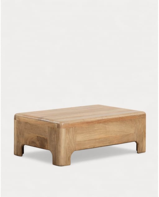 Mesa de Centro Rectangular de Madera de Mango (110x70 cm) Reichel - Mango Natural