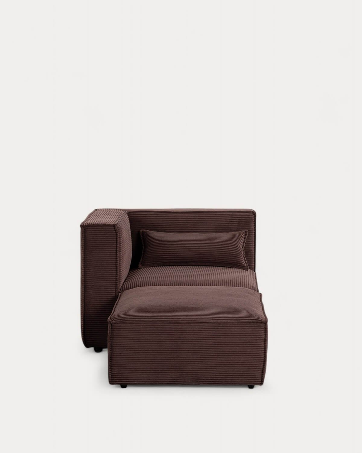 Sillón Esquinero Modular con Puff de Pana Gruesa Kilhe, imagen de galería 2