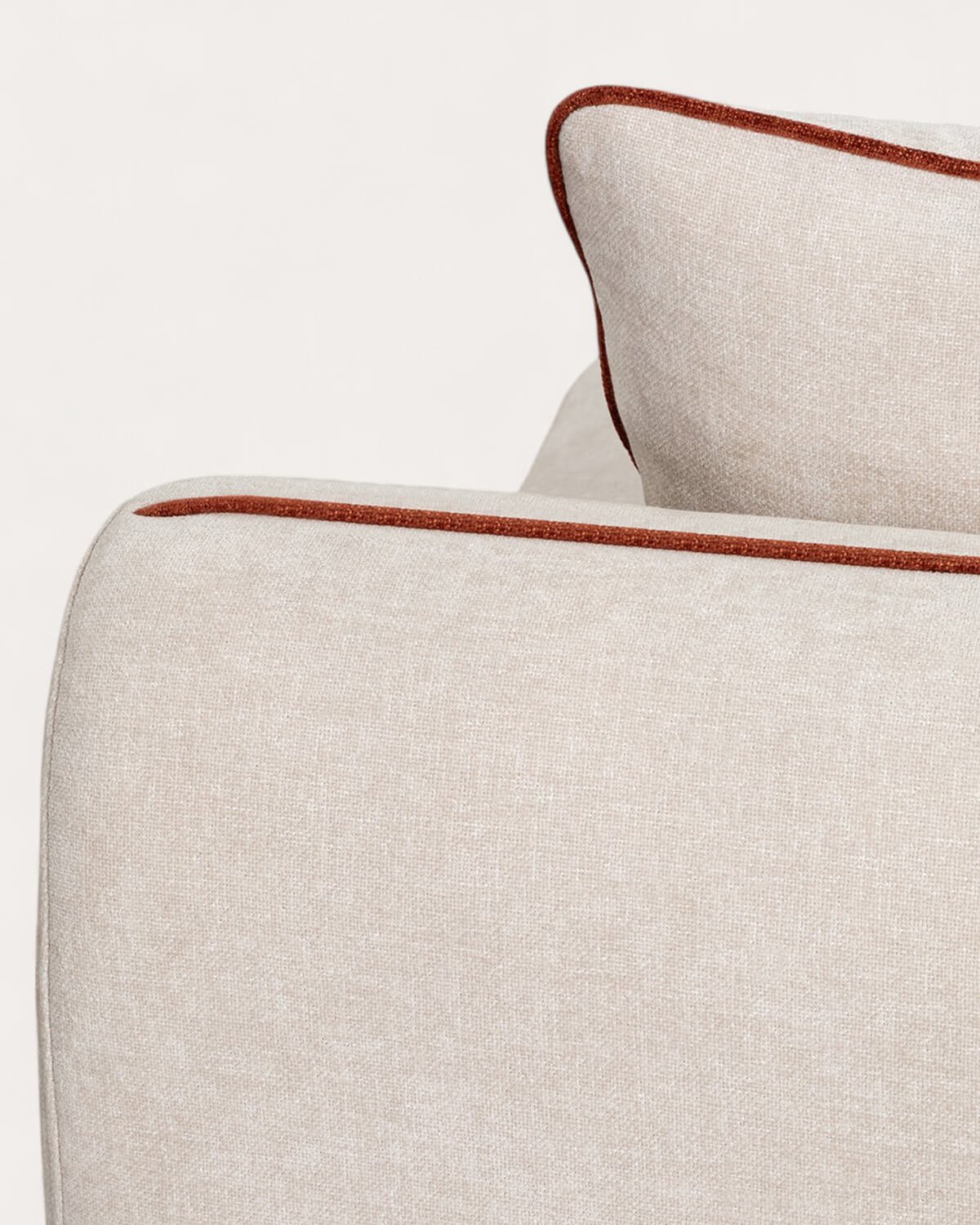 Sillón Modular con Puff Redondo de Tela Ilham, imagen de galería 5