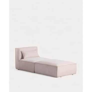 Sillón Modular con Puff de Pana Gruesa Kilhe Pana Gruesa -Beige Seashell - The Masie