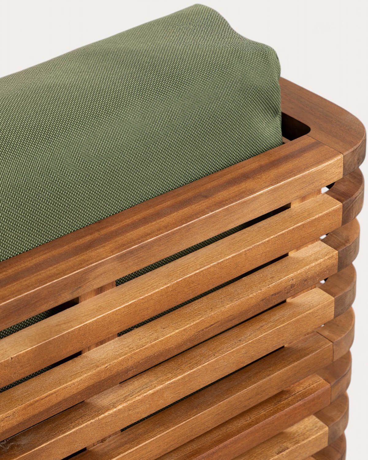 Pack 2 Sillones de Jardín de Madera de Acacia con Cojines de Tela Hazan, imagen de galería 5