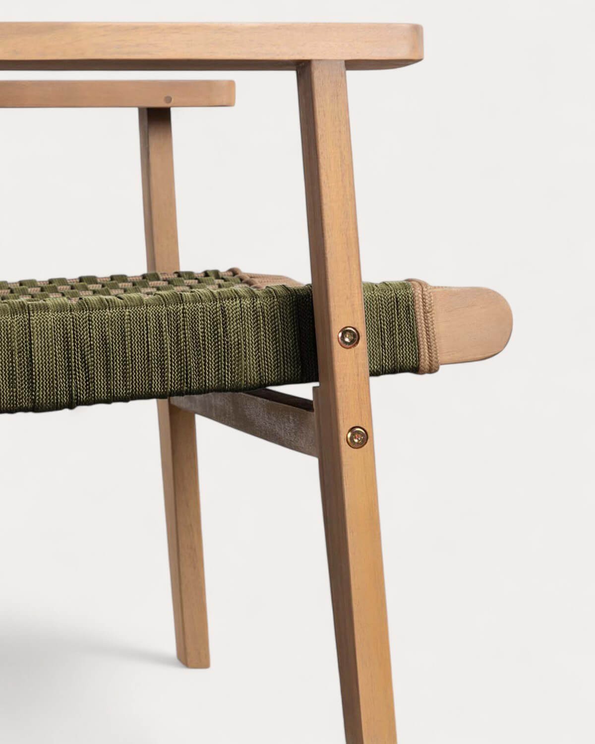 Pack 2 Sillones de Jardín de Madera de Acacia y Cuerda Mirle , imagen de galería 8