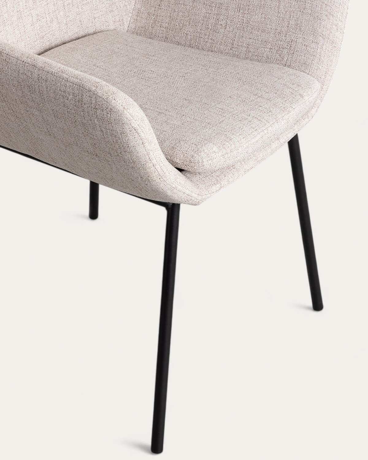 Silla de Comedor de Metal con Reposabrazos y Tela Eider, imagen de galería 6