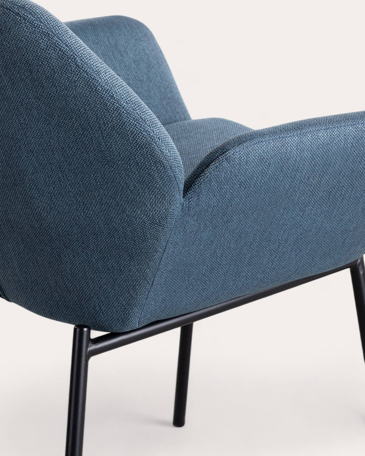 Silla de Comedor de Metal con Reposabrazos y Tela Eider, imagen de galería 7