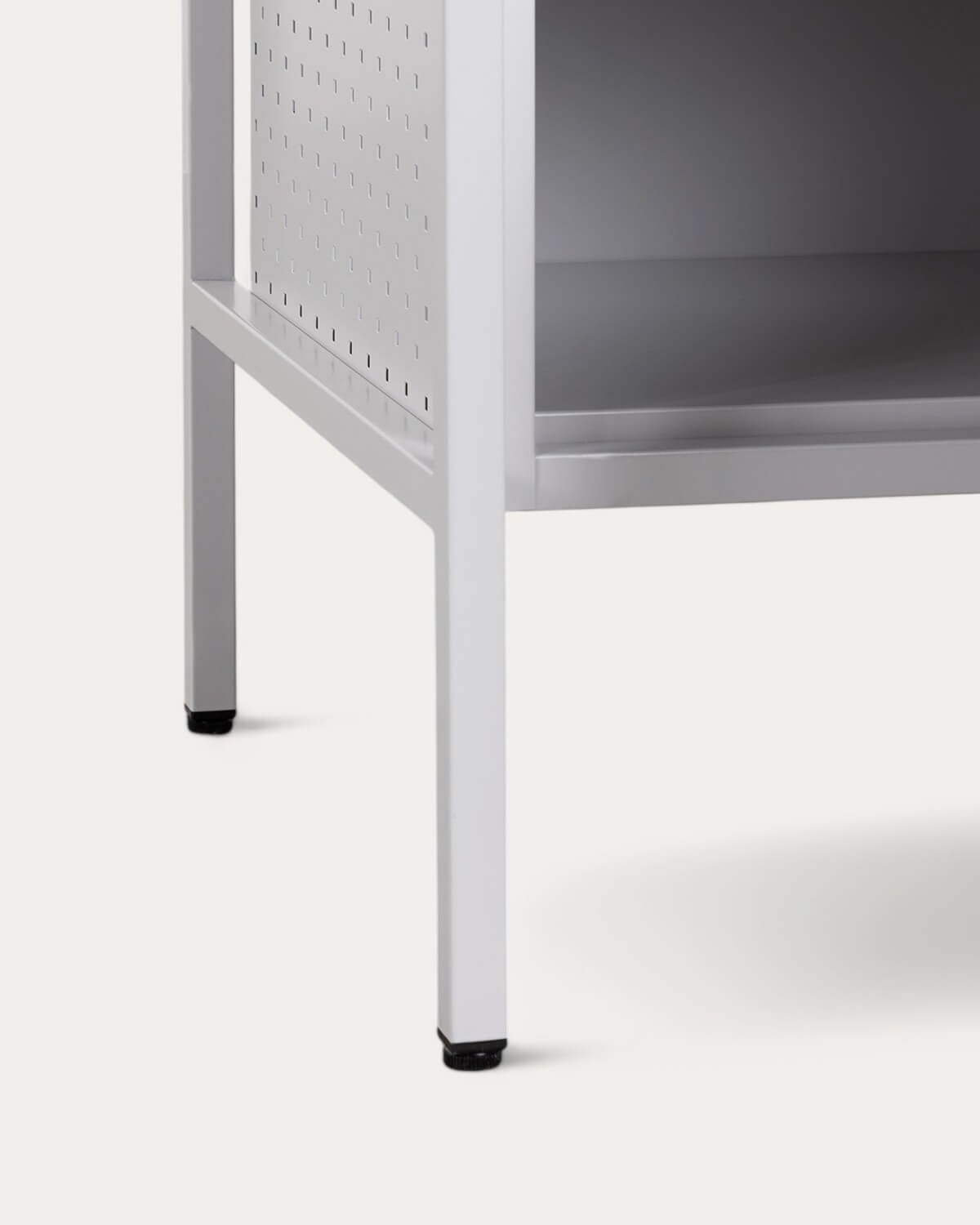 Mesa Auxiliar con Almacenaje de Acero Laminado (47,5x50 cm) Atiel, imagen de galería 8