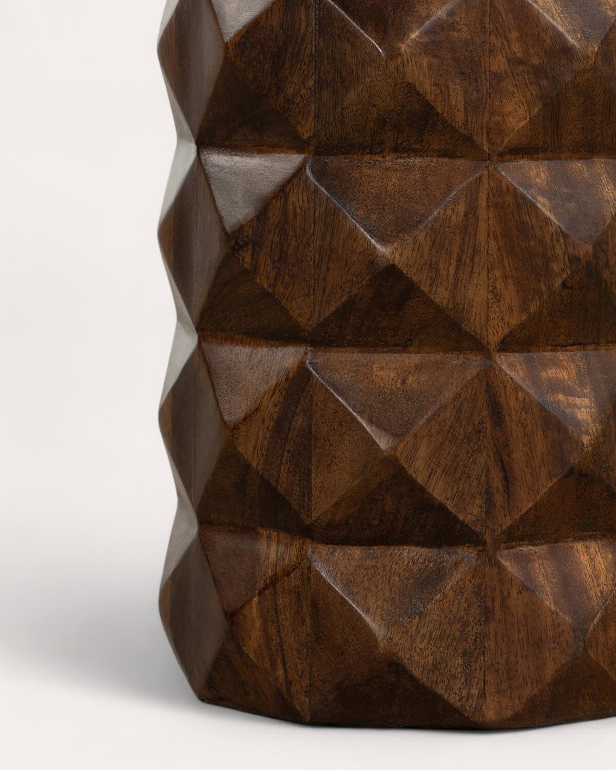 Mesa Auxiliar Redonda de Mármol Udaipur y Madera de Mango (Ø40 cm) Vilna, imagen de galería 5