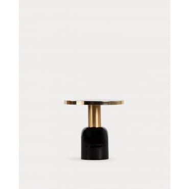 Mesa Auxiliar Redonda de Metal (Ø50,5 cm) Tillo Negro - The Masie