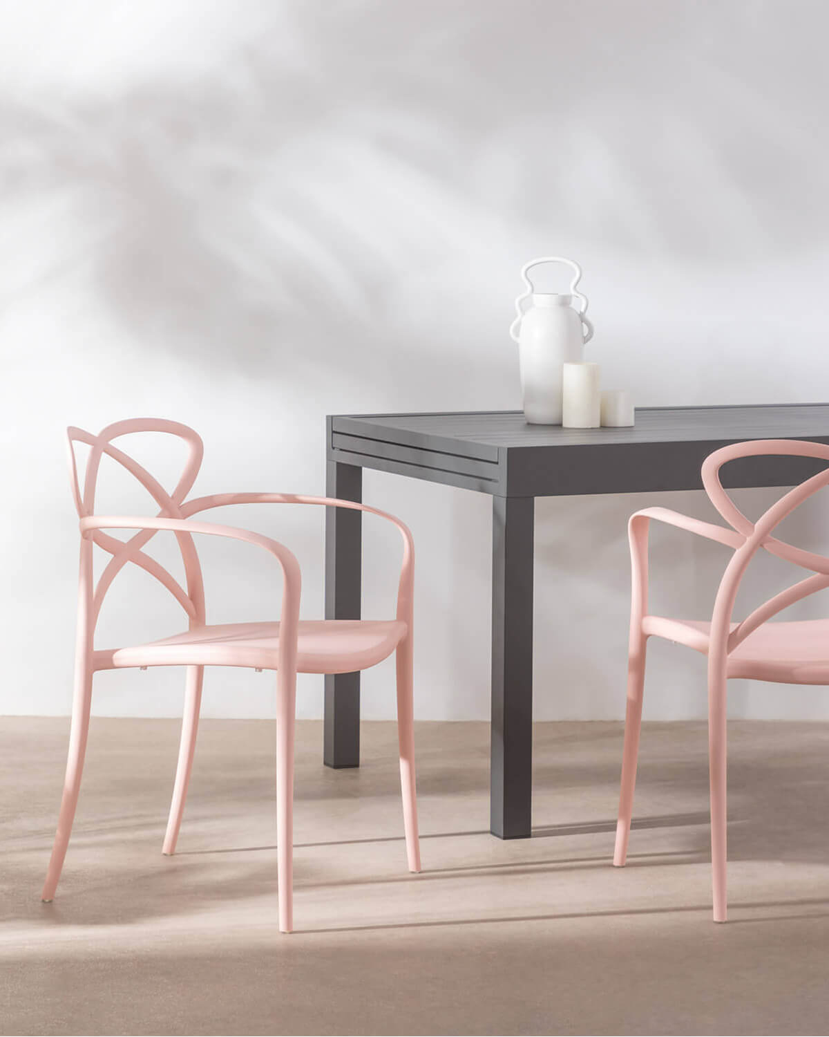 Pack 2 Sillas de Comedor de Polipropileno con Reposabrazos Cielo, imagen de galería 4513554