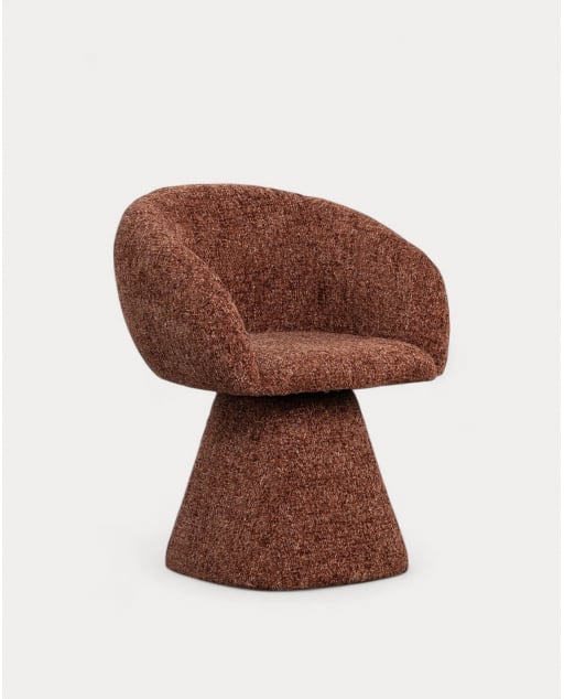 Pack 2 Sillas de Comedor Giratorias de Tela y Metal Laura