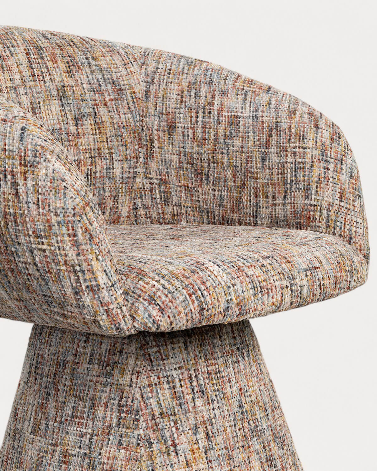 Pack 2 Sillas de Comedor Giratorias de Tela y Metal Laura, imagen de galería 4