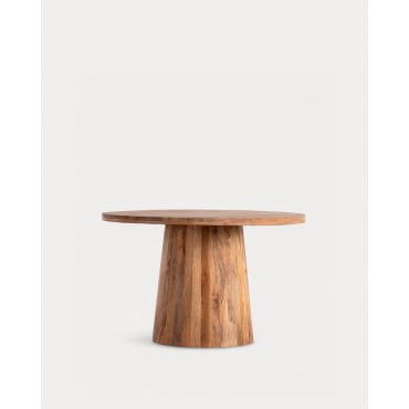 Mesa de Comedor Redonda de Madera de Mango (Ø120 cm) New Doran Madera de Mango - The Masie