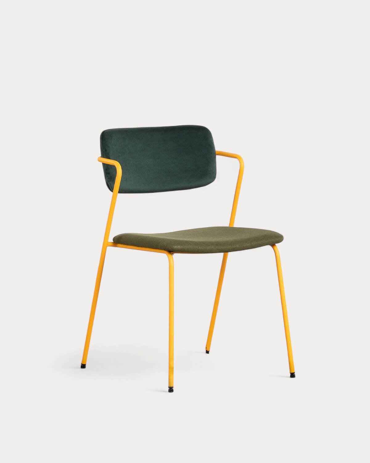 Silla de Comedor de Terciopelo y Tela Irun, imagen de galería 1