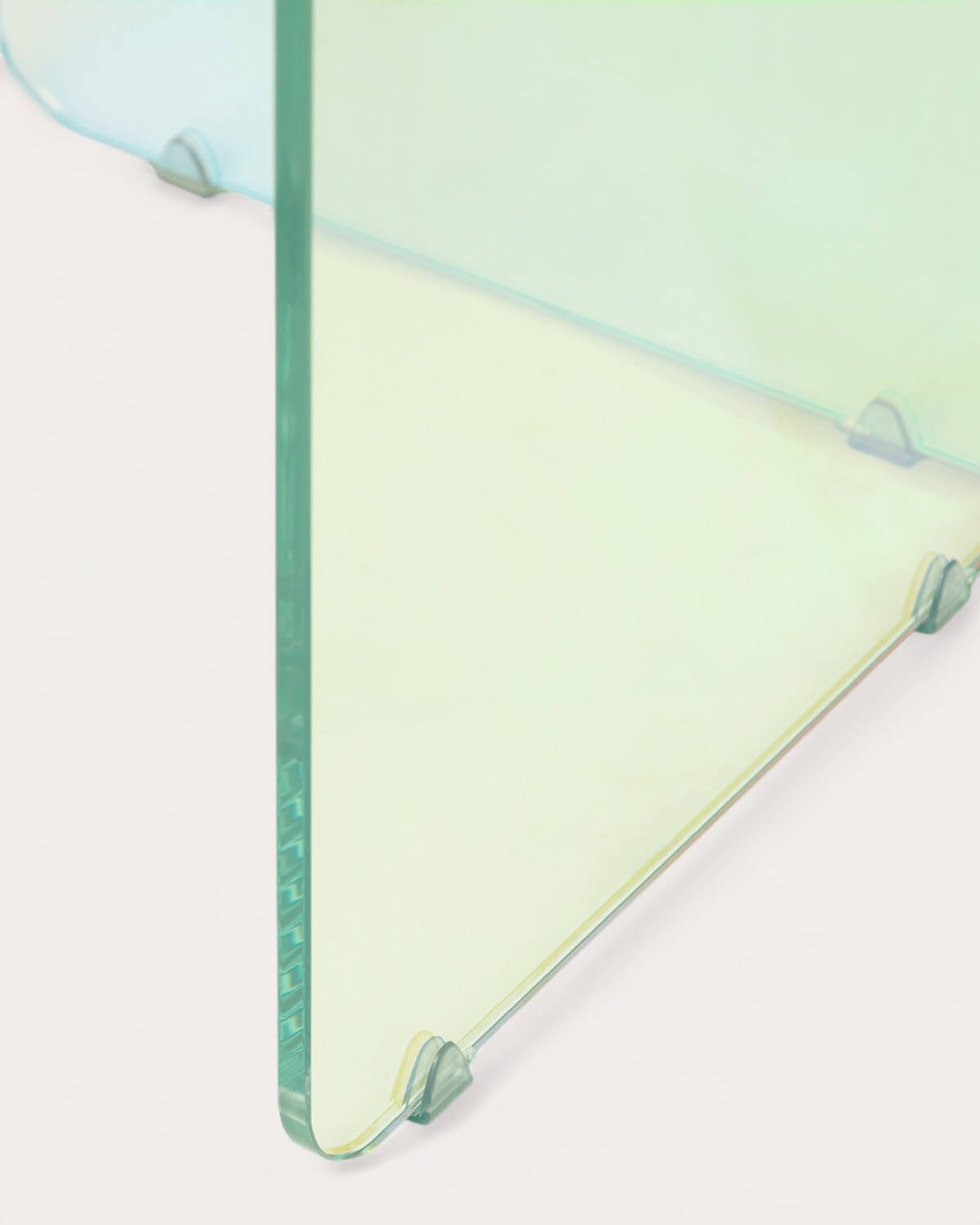 Mesa de Comedor Ovalada Iridiscente de Cristal Templado (200x90 cm) Iris, imagen de galería 8