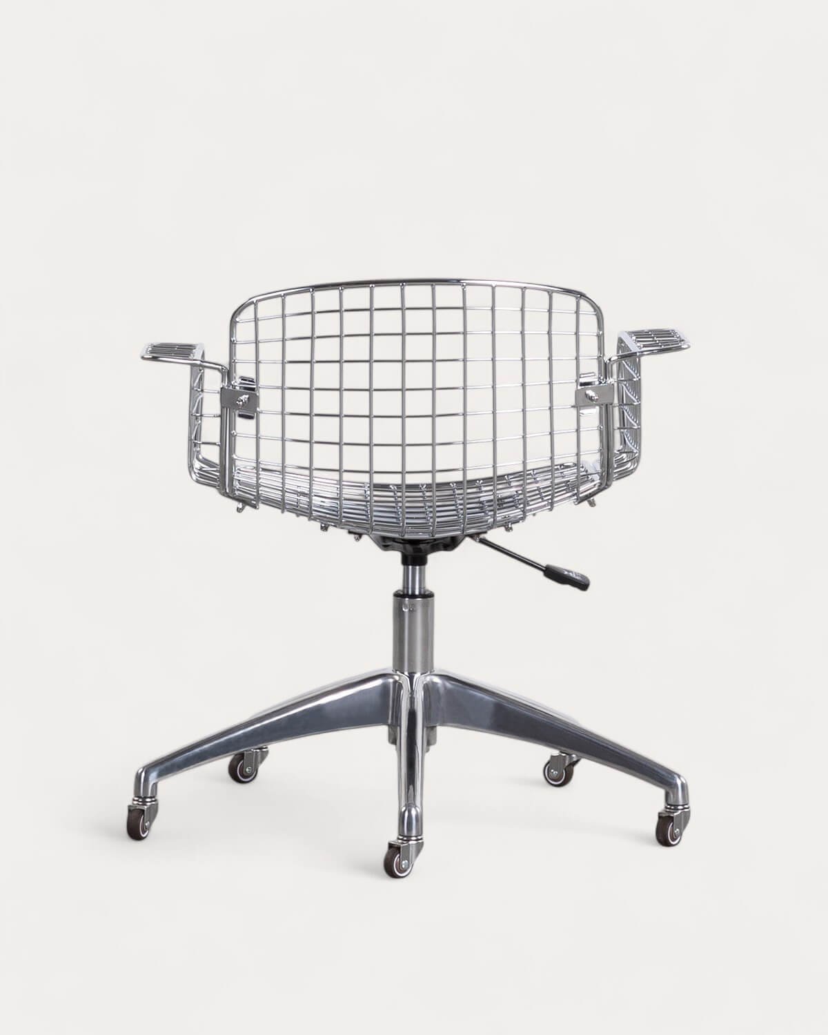 Silla de Escritorio Vintage con Respaldo Bajo de Metal Aras, imagen de galería 4