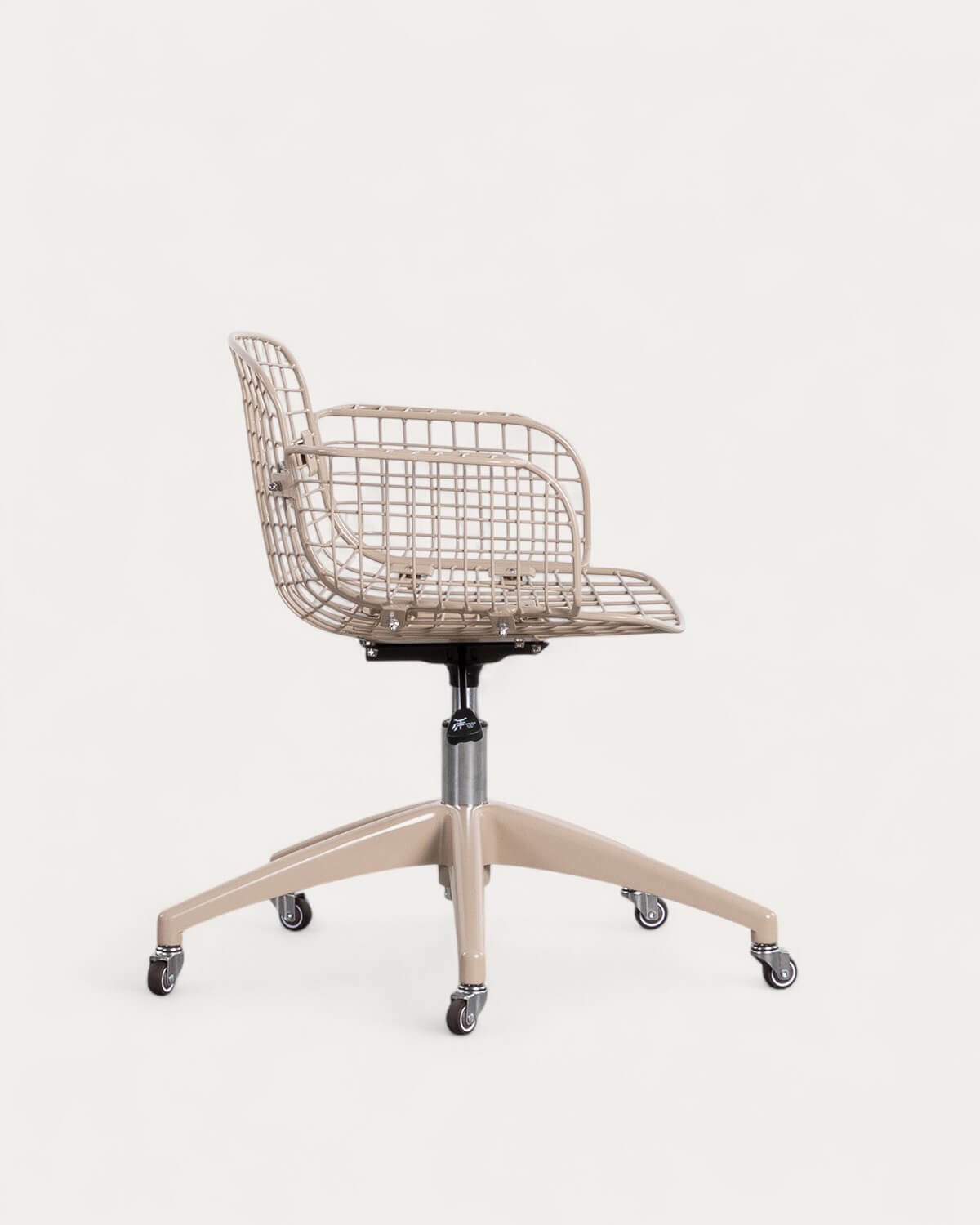 Silla de Escritorio Vintage con Respaldo Bajo de Metal Aras, imagen de galería 3