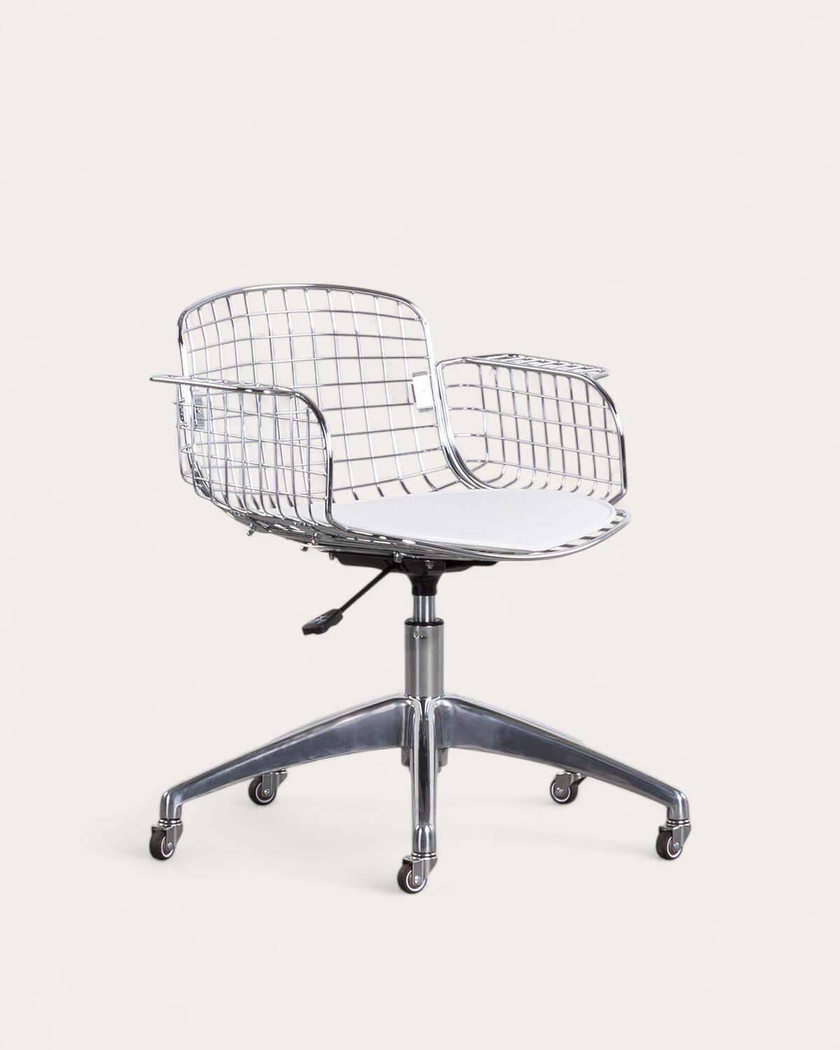 Silla de Escritorio Vintage con Respaldo Bajo de Metal Aras, imagen de galería 1