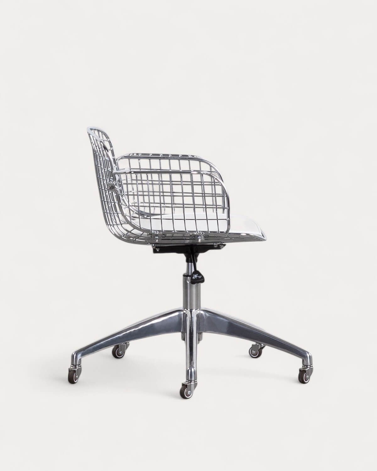 Silla de Escritorio Vintage con Respaldo Bajo de Metal Aras, imagen de galería 2
