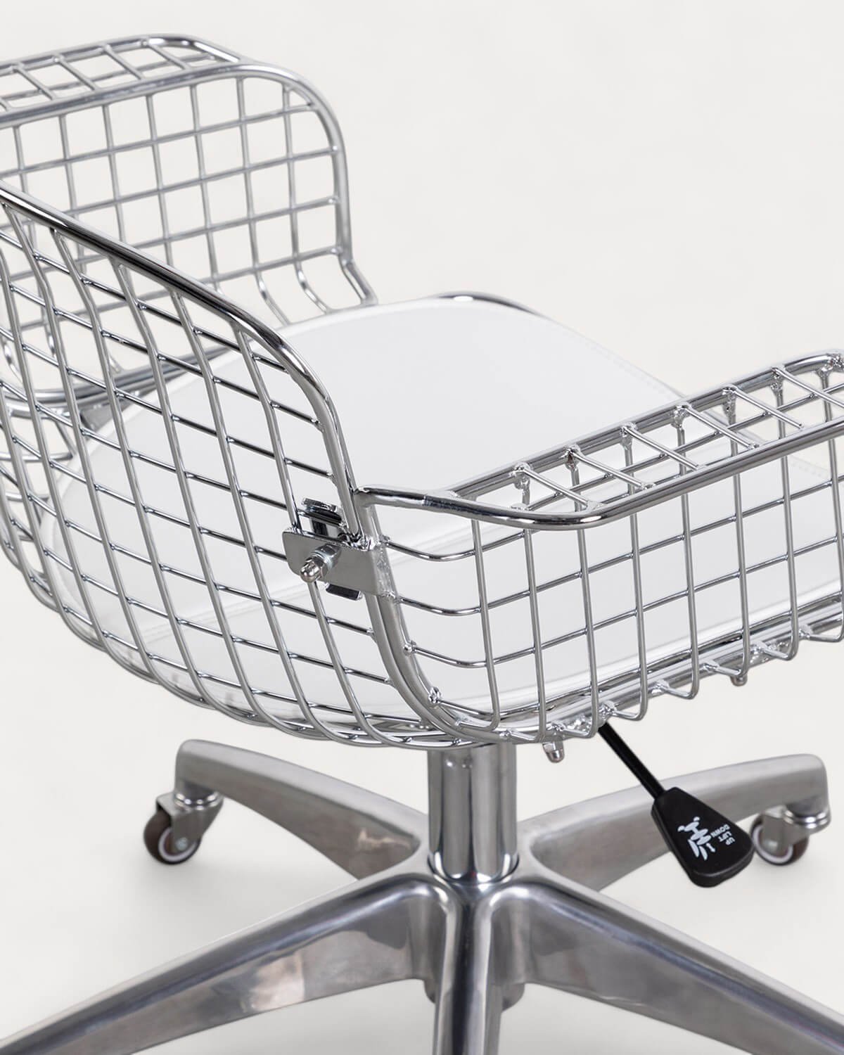 Silla de Escritorio Vintage con Respaldo Bajo de Metal Aras, imagen de galería 6