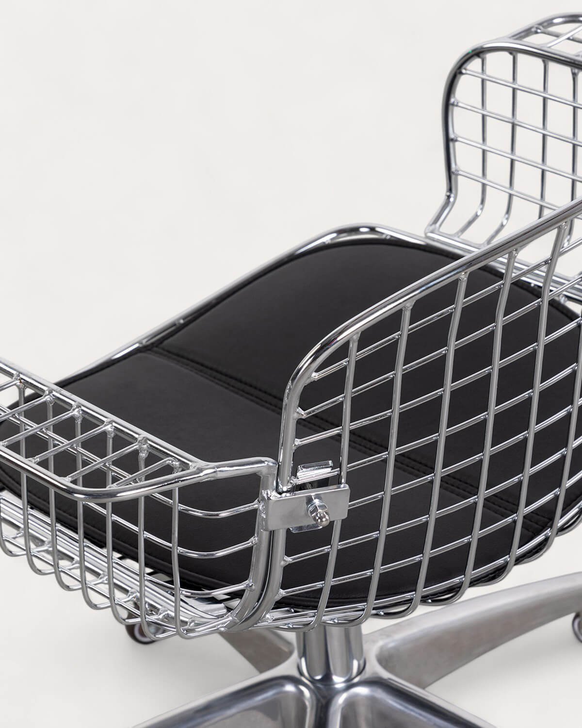 Silla de Escritorio Vintage con Respaldo Bajo de Metal Aras, imagen de galería 6