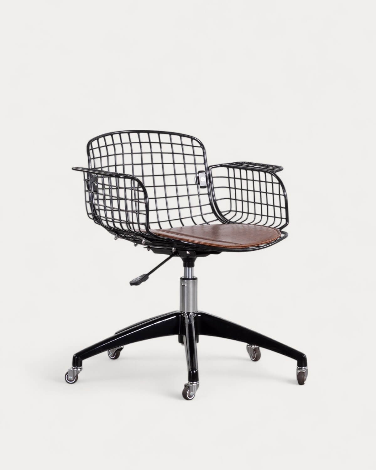 Silla de Escritorio Vintage con Respaldo Bajo de Metal Aras, imagen de galería 1