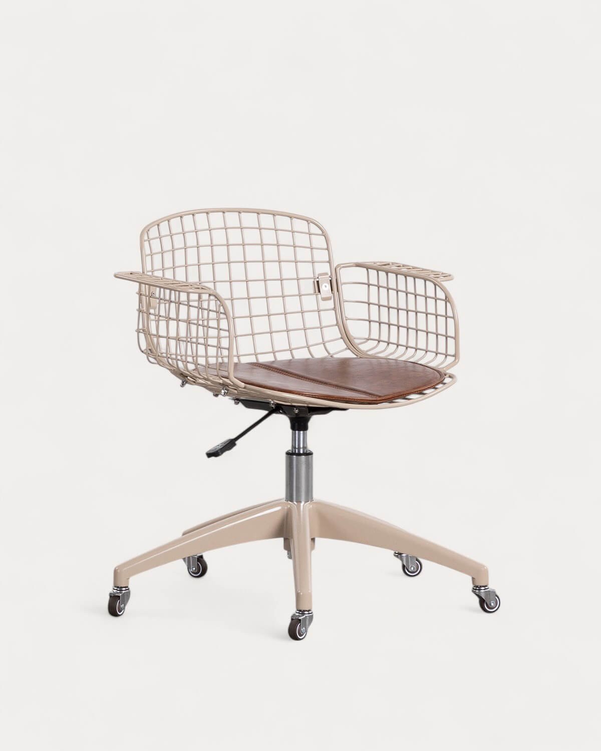 Silla de Escritorio Vintage con Respaldo Bajo de Metal Aras, imagen de galería 1