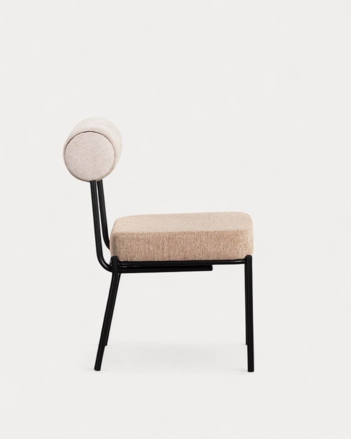 Silla de Comedor de Tela y Metal Elin, imagen de galería 4