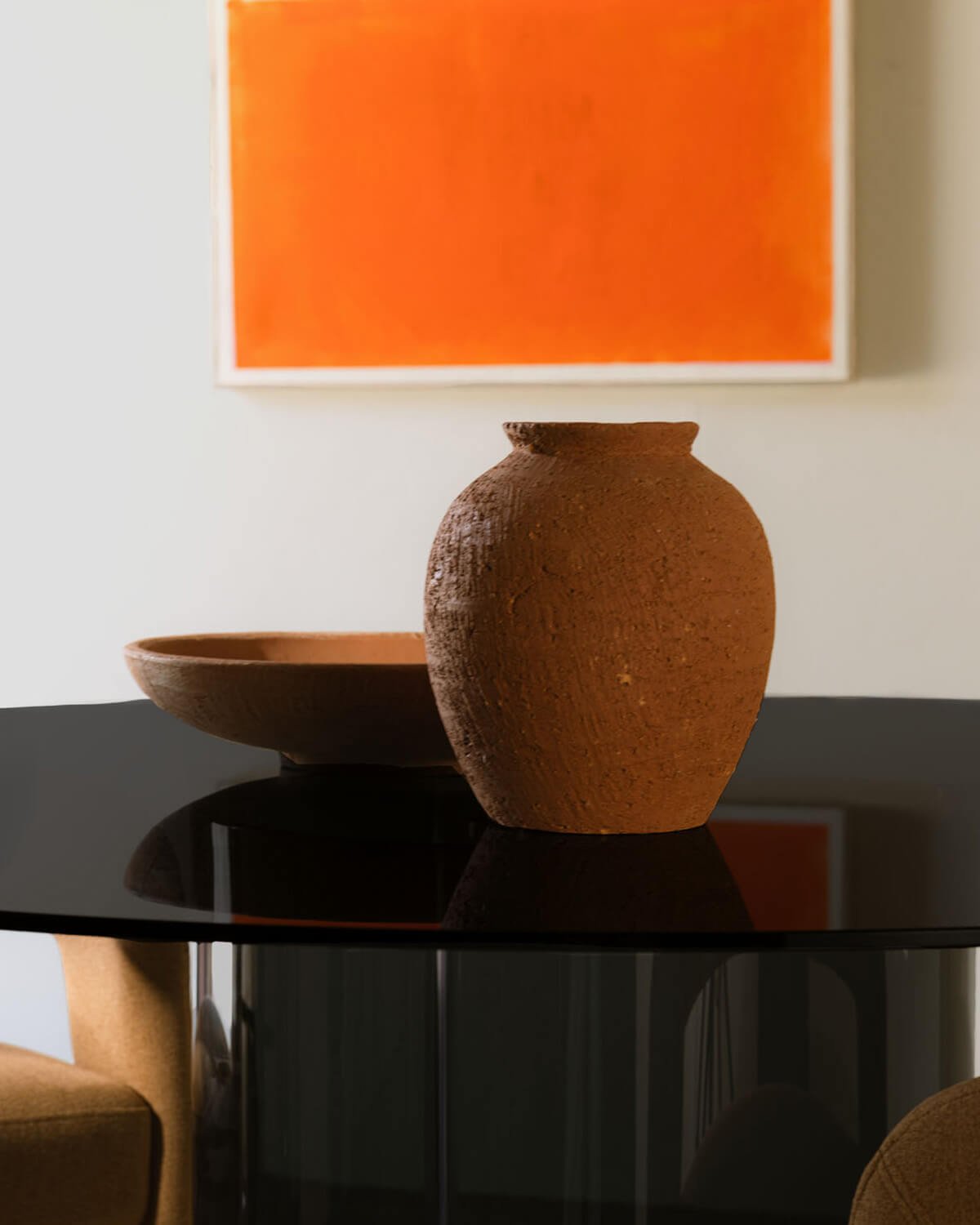 Mesa de Comedor Redonda de Cristal Templado (Ø140 cm) Kolu, imagen de galería 3