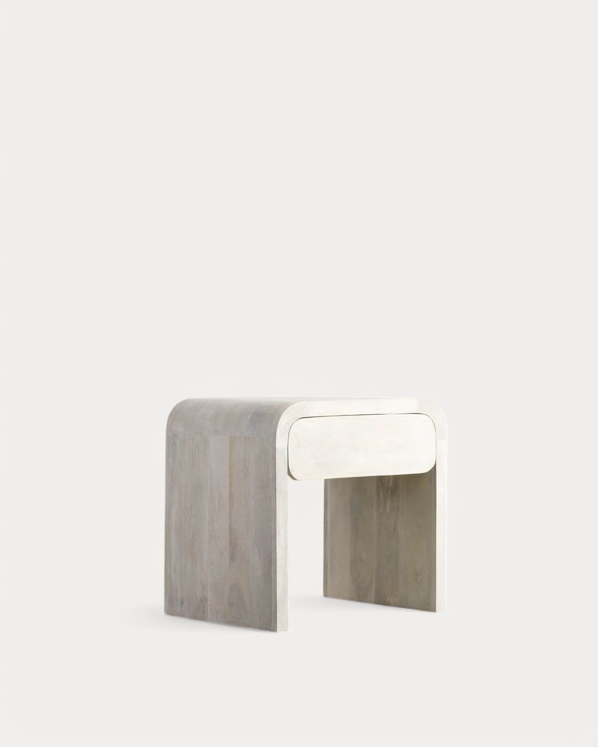 Pack 2 Mesitas de Noche XL con Cajón de Madera de Mango (61x45,5 cm) Vanile, imagen de galer&iacute;a 1