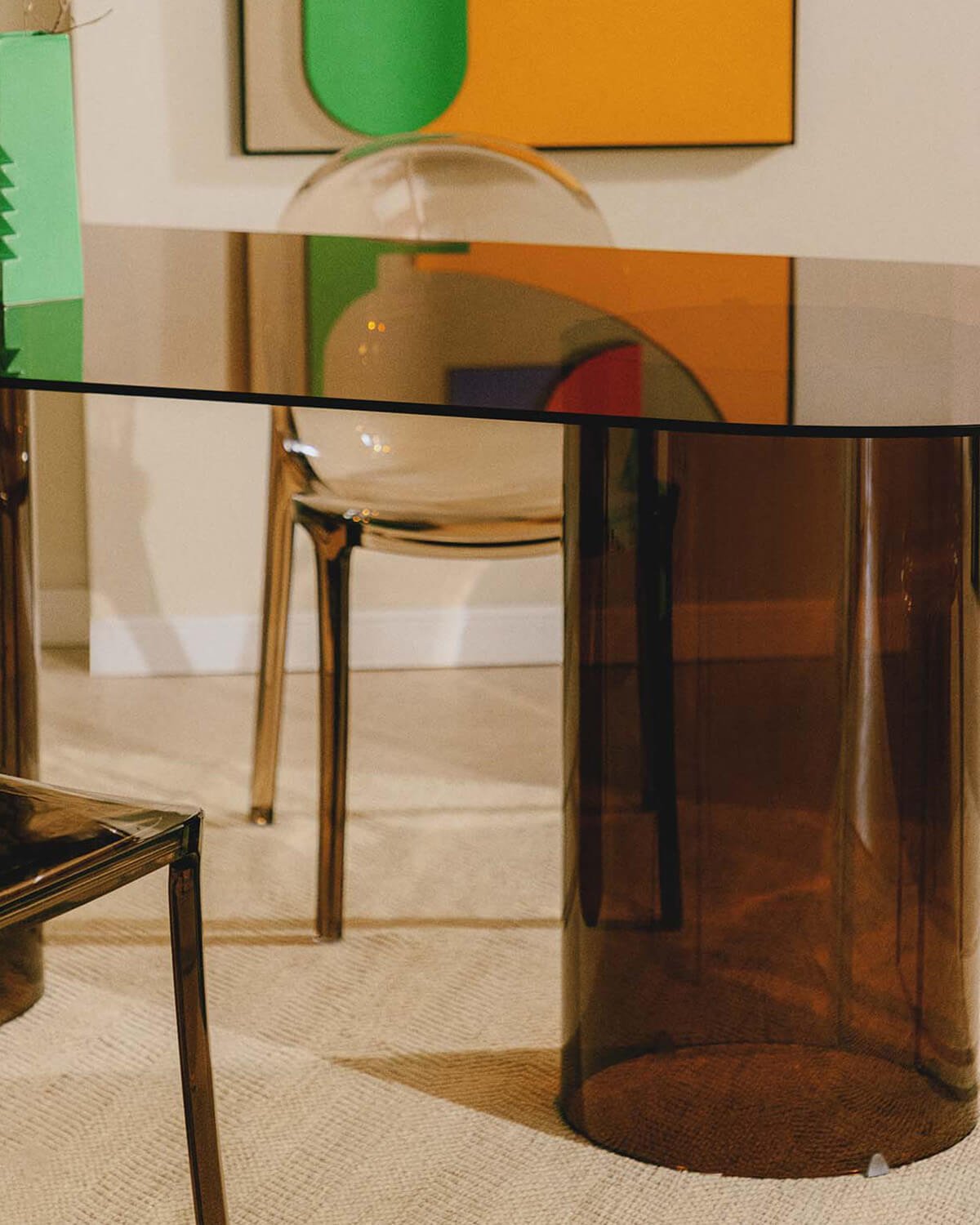 Mesa de Comedor Ovalada de Cristal Templado (200x90 cm) Kolu, imagen de galería 3