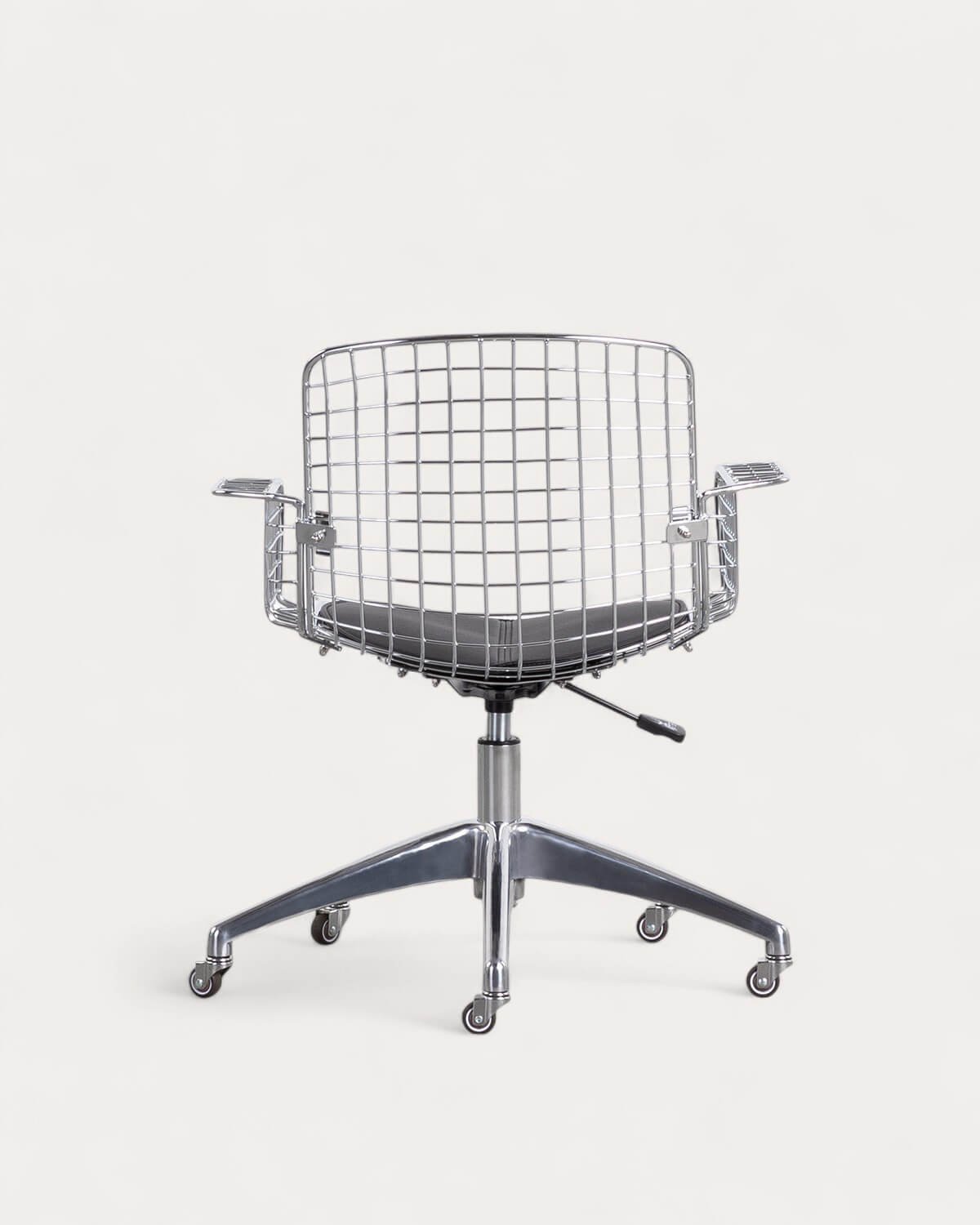 Silla de Escritorio Vintage con Respaldo Alto de Metal Aras, imagen de galería 5