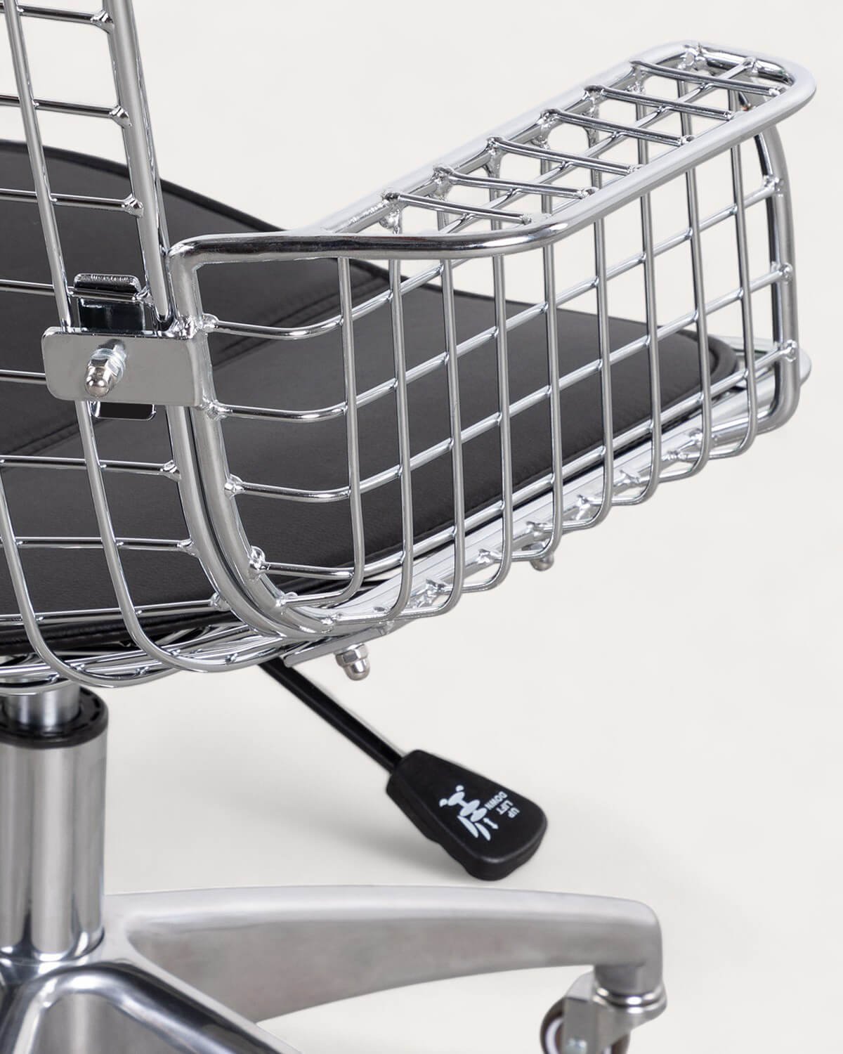 Silla de Escritorio Vintage con Respaldo Alto de Metal Aras, imagen de galería 8