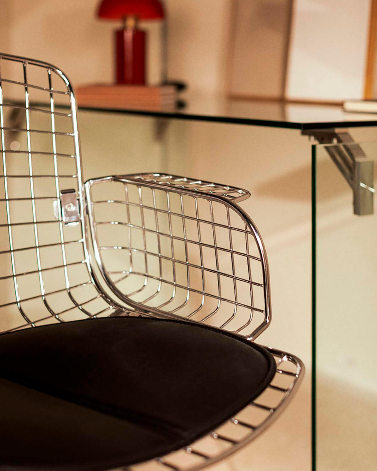 Silla de Escritorio Vintage con Respaldo Alto de Metal Aras, imagen de galería 2