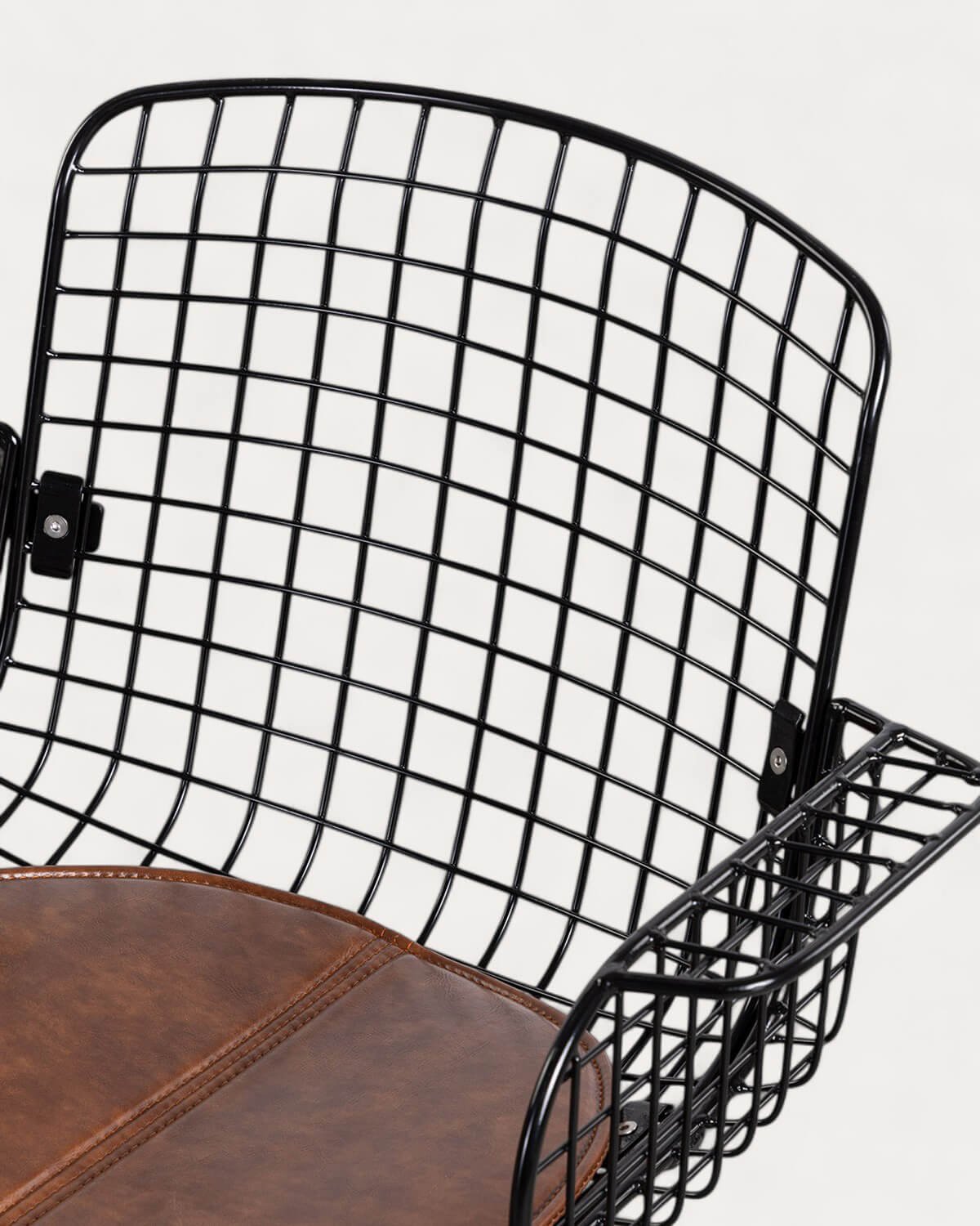 Silla de Escritorio Vintage con Respaldo Alto de Metal Aras, imagen de galería 5