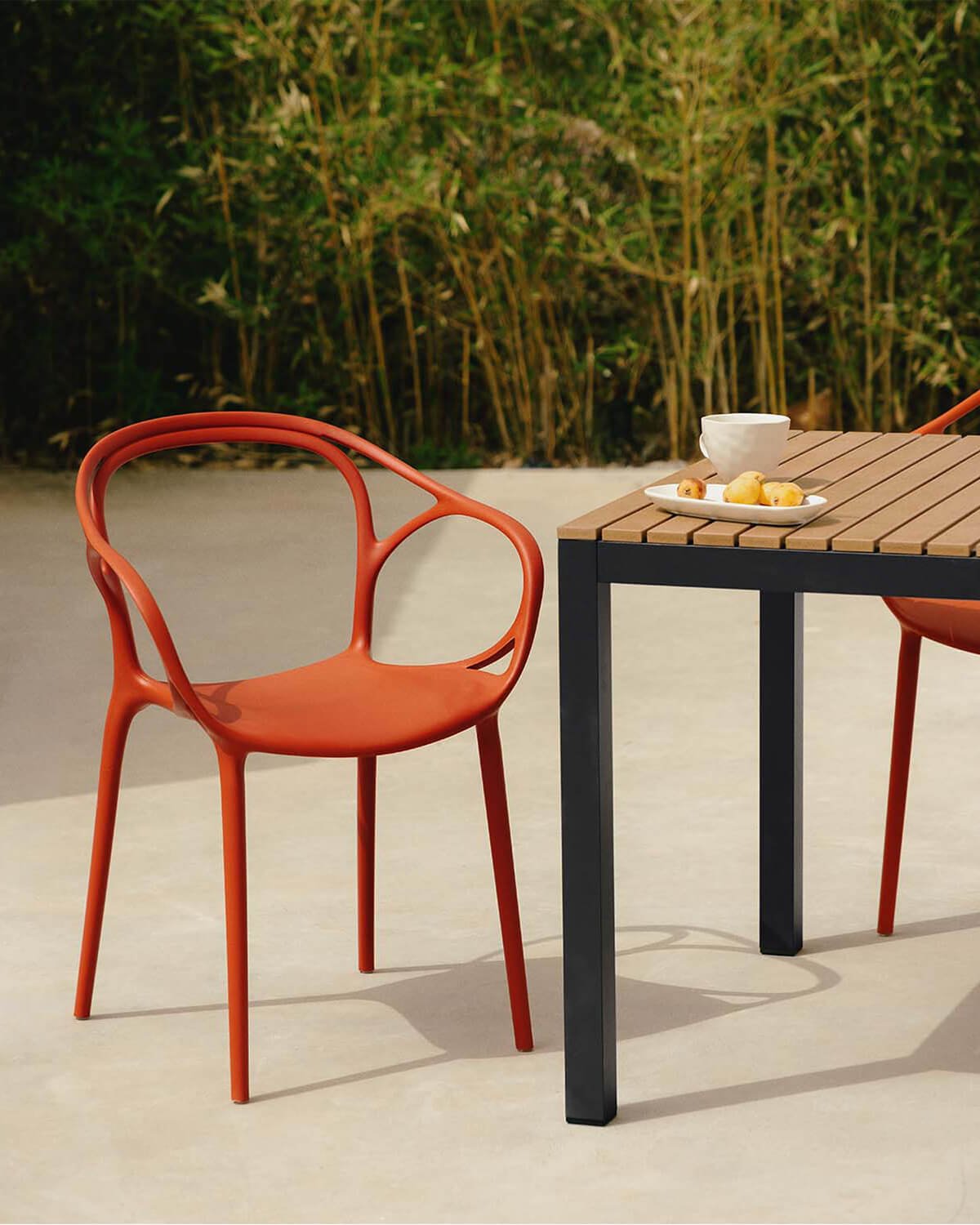 Pack 2 Sillas de Comedor de Polipropileno con Reposabrazos Erbra, imagen de galería 2
