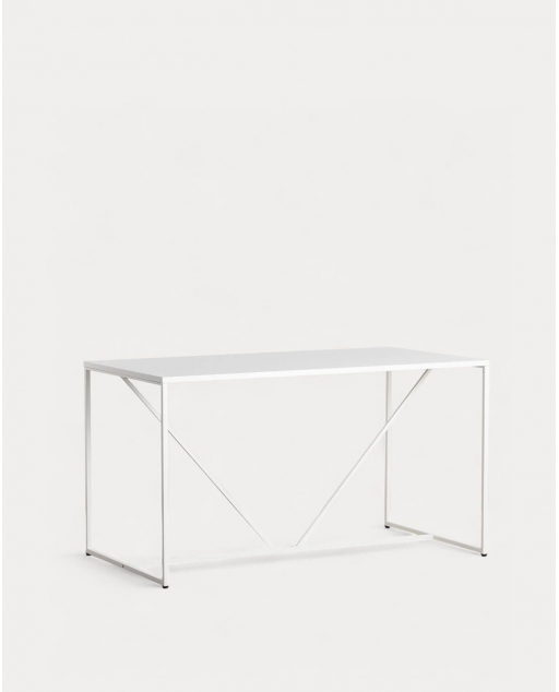 Mesa de Comedor de Acero Laminado (78x140 cm) Ibiza - Beige Seashell