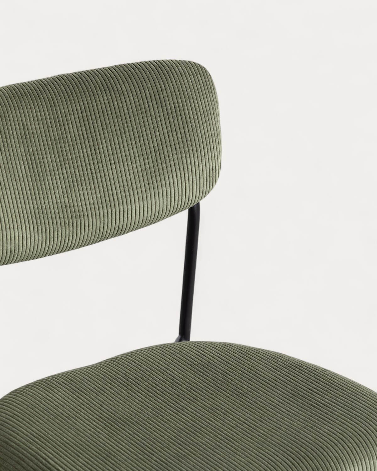 Silla de Comedor de Metal y Pana Morgan, imagen de galería 6