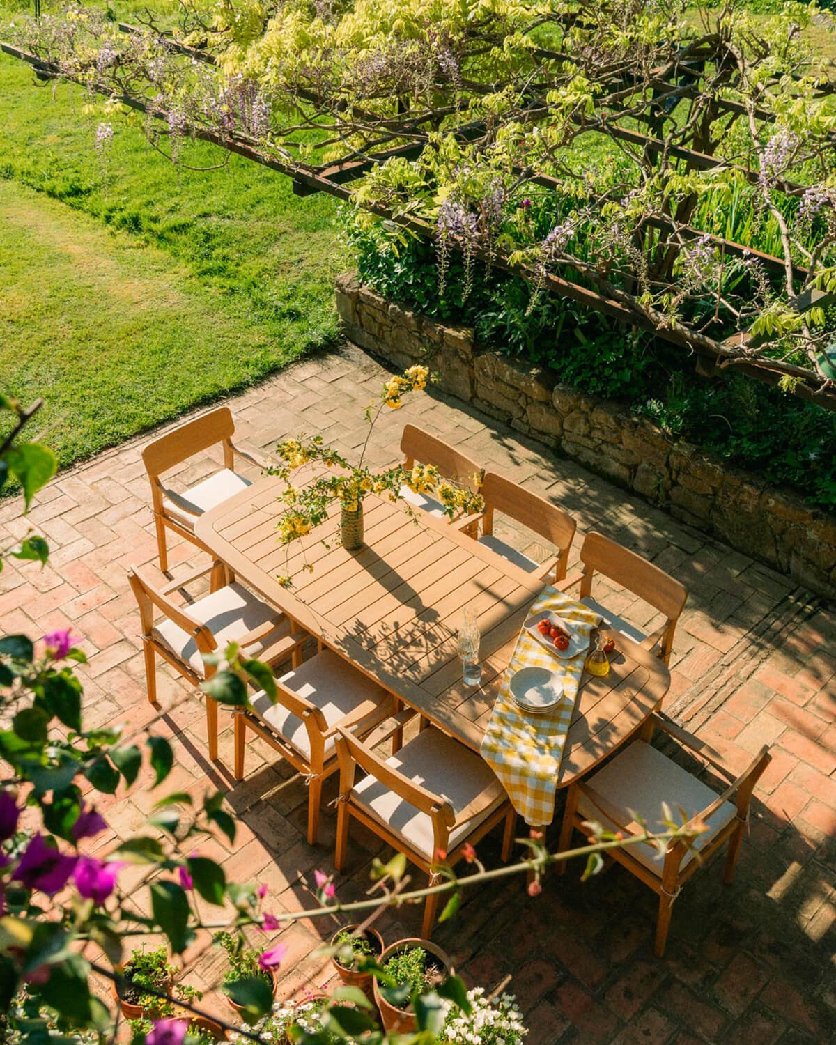 Mesa de Exterior Rectangular de Madera de Acacia (240x100 cm) Marla, imagen de galería 2